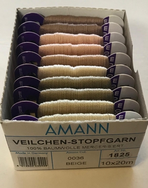 Darning Yarn AMANN 20m (10 pcs), Beige colours